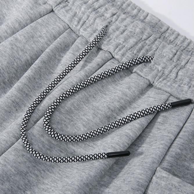 New Spring Autumn Women Sports Sweatpants, High Waist Draping Wide Leg Pants, American Style Trousers For Petite Figures