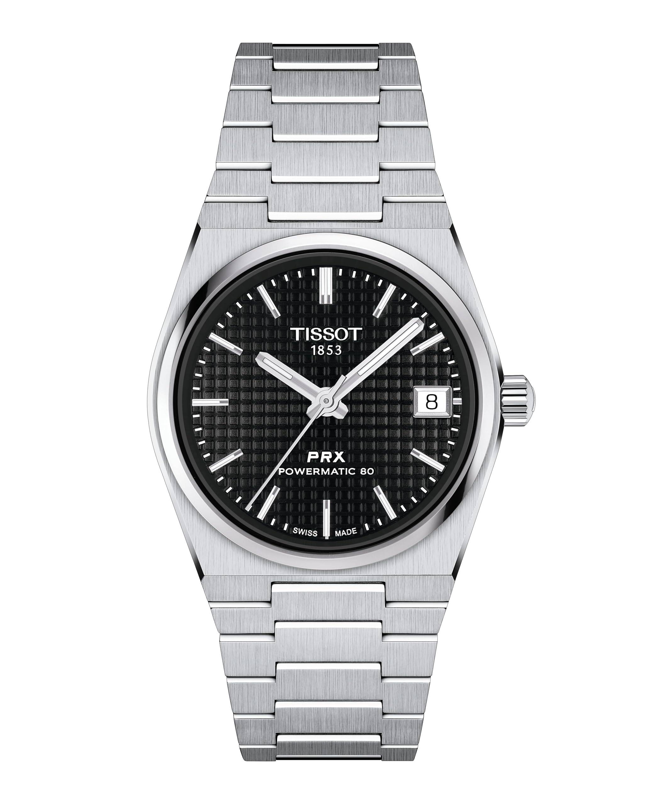 

[Tissot] Watch PRX Powermatic 80 35MM [Regular Imported] Bracelet T1372071105100 Black Dial