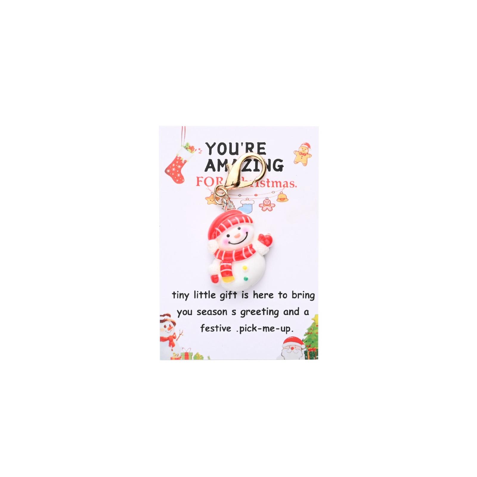 

Christmas Pocket Hug, English Blessing Card, Christmas-themed Keychain, Holiday Party Gift. One Size