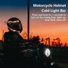 Strip Light Helmet Light Strip Decorative Headlight Two-Color Flame Cycling Lighting For Racing Women Men Offroad Travel