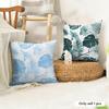 Monstera Deliciosa Art Cushion Cover Natural Linen Organic Fabric DoubleSided Printing Couch Pillow Covers Home Decor