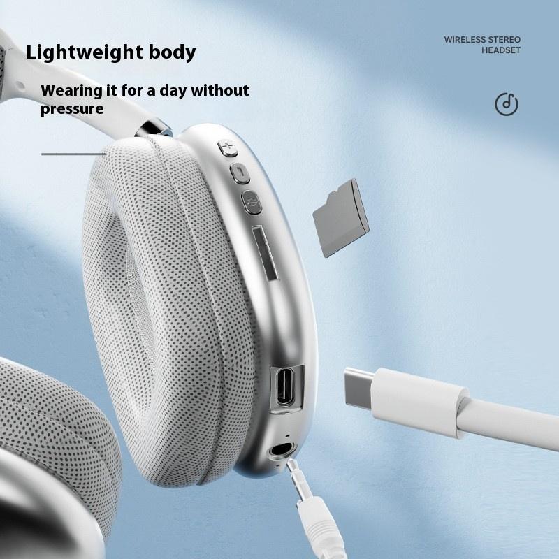 Applicable To Apple P9ProMax Headset Headset Subwoofer Wireless Bluetooth Headset