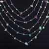 0.5M 1Meter Irregular Stone Necklace Chains Imitation Pearl Copper Chain for Bracelet Jewelry Making DIY Accessories Wholesale