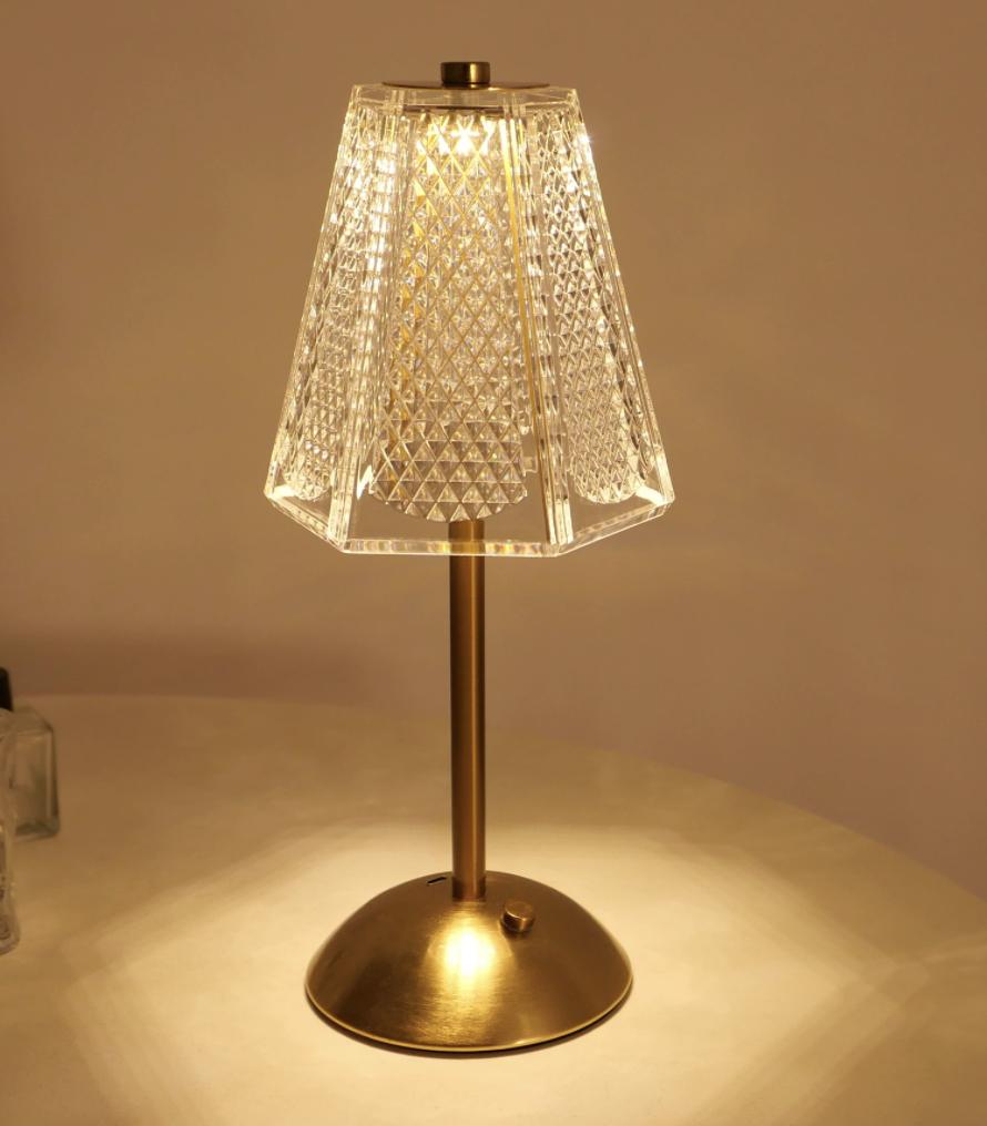 Modern Luxury Eco-Friendly Rechargeable Ambient LED Table Lamp