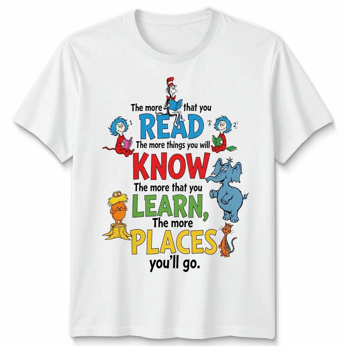 The More That You Read World Book Day Unisex Tshirt Adult Child Gift 130