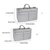 Versatile Travel Toiletry Bag with Double Zipper Opening Insert Bags Organizer