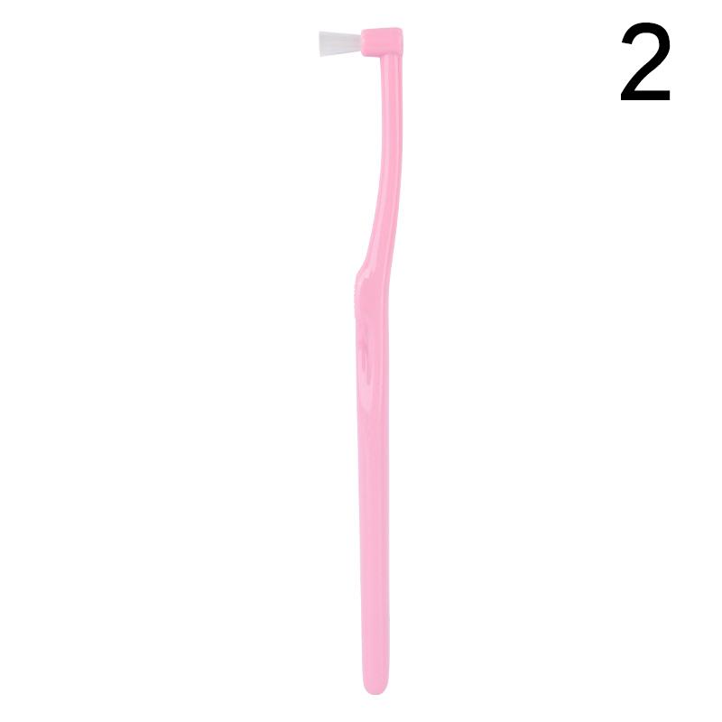 

1шт кластер маленькая плоская головка зубная щетка одинарный комплект ортодонтическая щетка межзубная щетка межзубная щетка инструмент для ухода за полостью рта