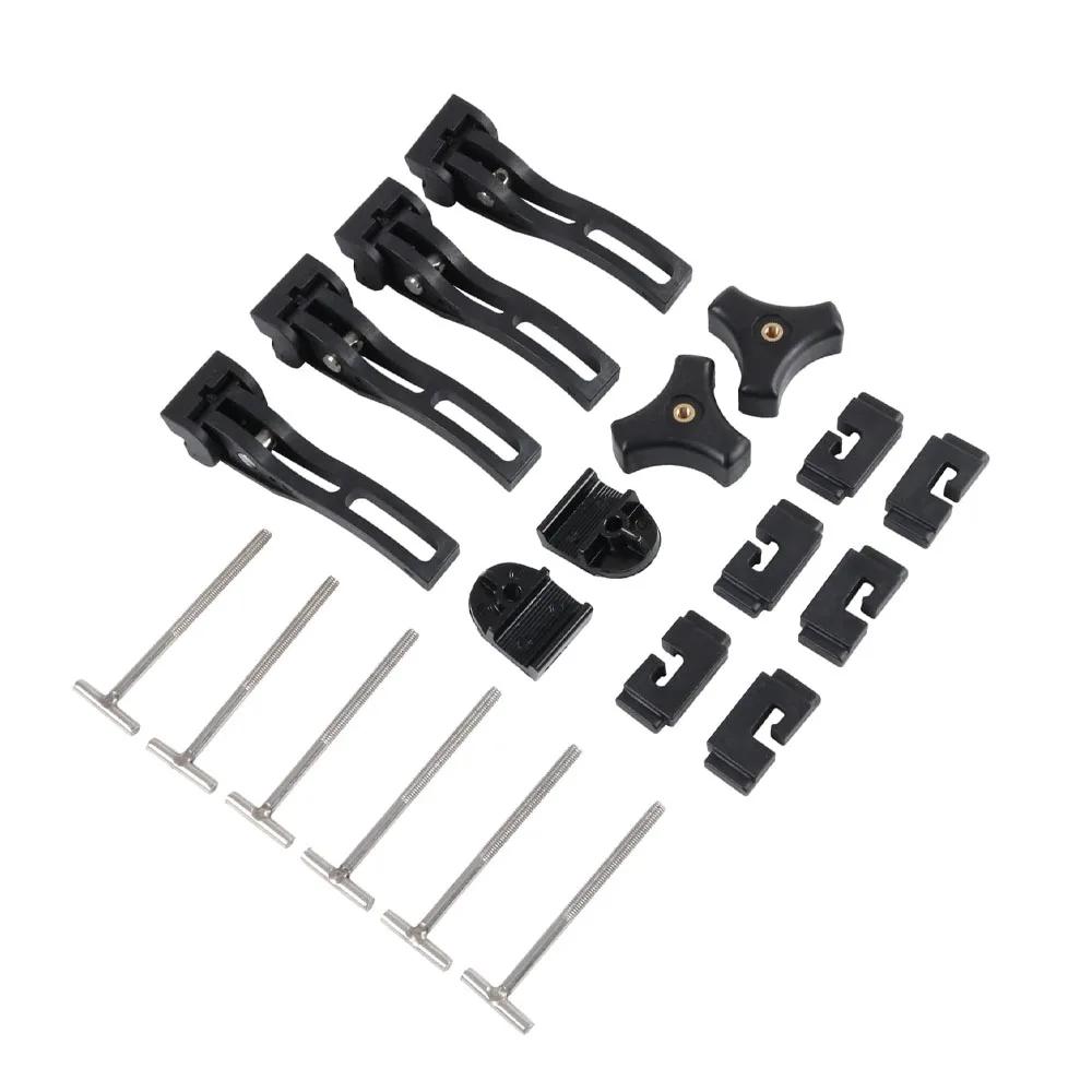 Universal Replacement and Accessories Part Kit For Hard Tri-Fold Tonneau Pickup Truck Bed Cover Car Rear Front Clamp T-Bolts