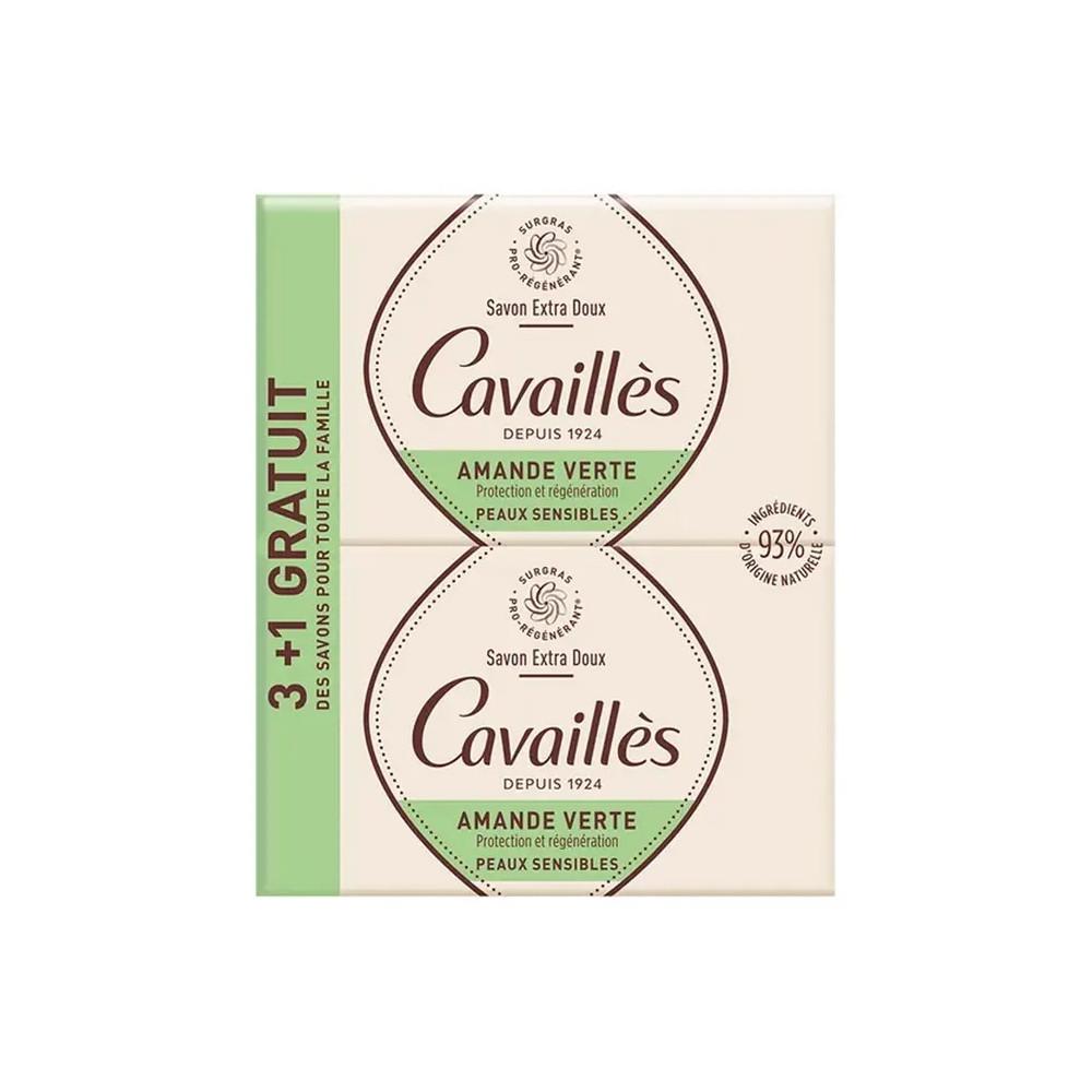 

Rogé Cavaillès Extra Gentle Surgras Мыло Зеленый миндаль 4x250 грамм