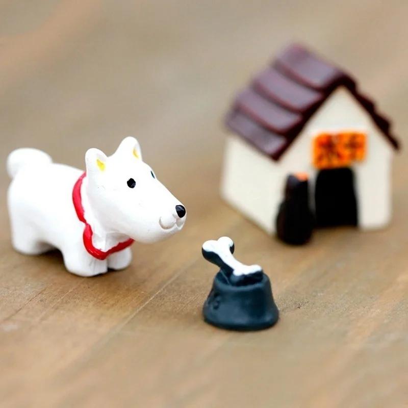 Creativity DIY Succulent Plants Pot Culture Micro Lands Craft Fairy Dog House Decoration Accessories