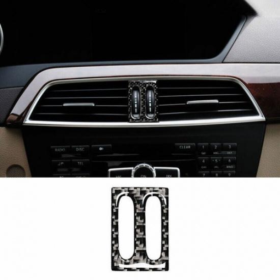 Fit For Benz 2011-2014 C-Class Real Carbon Fiber Control Air Outlet Pulley Frame