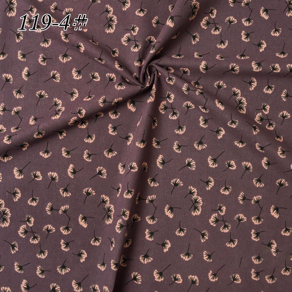 145x100cm Cotton Linen Small Floral Printed Fabric For Women's Clothing, Decorative Fabric DIY Handmade Sewing Cloth Fabric