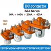 DC Contactor SZJ 50A 100A 200A 300A 400A 1NO 1NC 12V 24V 36V 48V 60V 72V 84V 120V Single Coil For Uninterruptible Power Supply