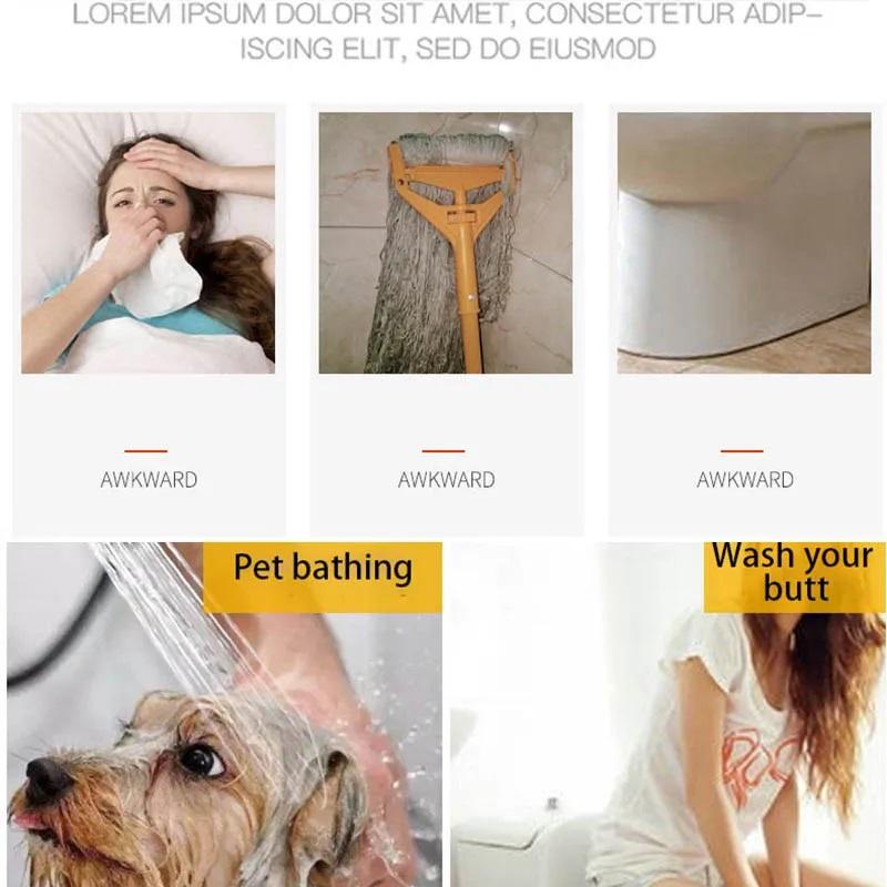 Handheld Bidet Toilet Sprayer Household Bathroom Shower Pressurizing Handheld Sprinkler Bathroom Self-Cleaning Bidet Attachment