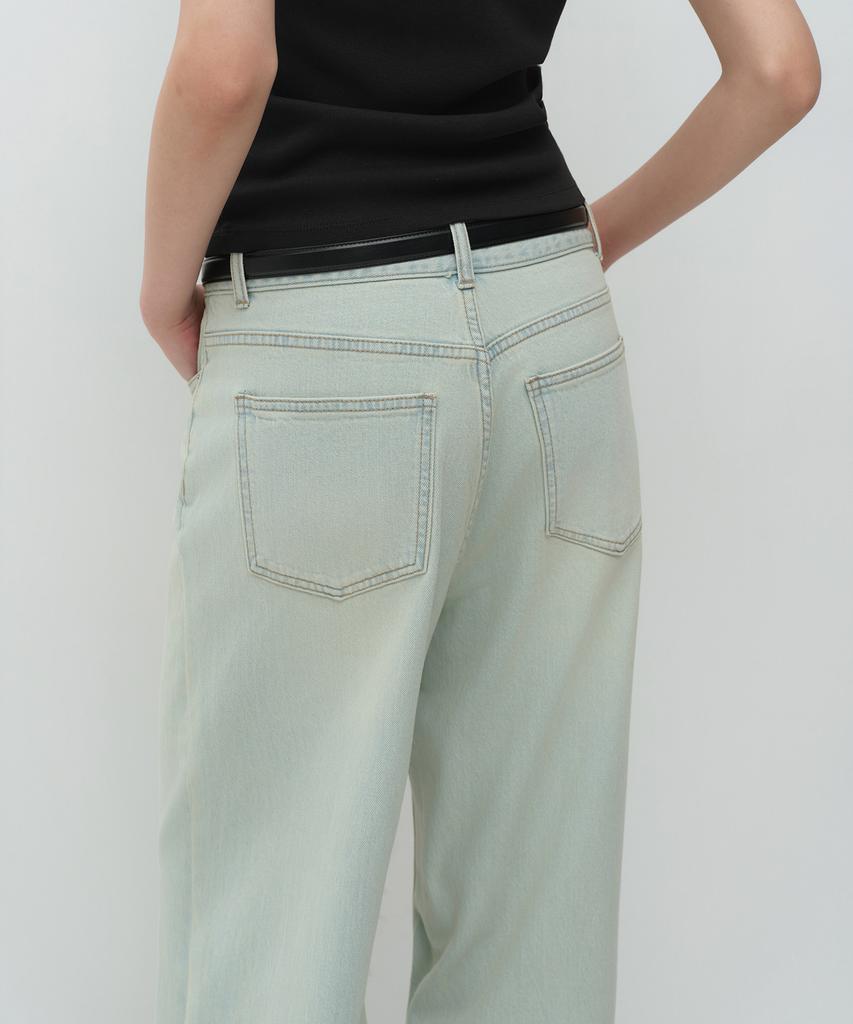 MUSINSA STANDARD WOMAN Women'S Essential Extra Wide Denim Pants [Rusty Sky Blue]