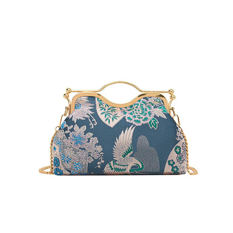 High-level Appearance Single-shoulder Bag Cheongsam Shell Bag Embroidery Texture Crossbody Bag