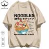 Delicious Pork Bone Lamian Noodles Unisex Retro T-Shirts Casual Cotton Tee O-Neck Fashion T-Shirt Loose Unisex Summer Basics Top