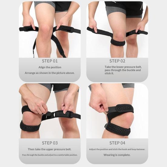 Yousheng Patella Strap Adjustable Knee Pain Relief Brace Provide Support And Stability Knee Tape for Sports Injury