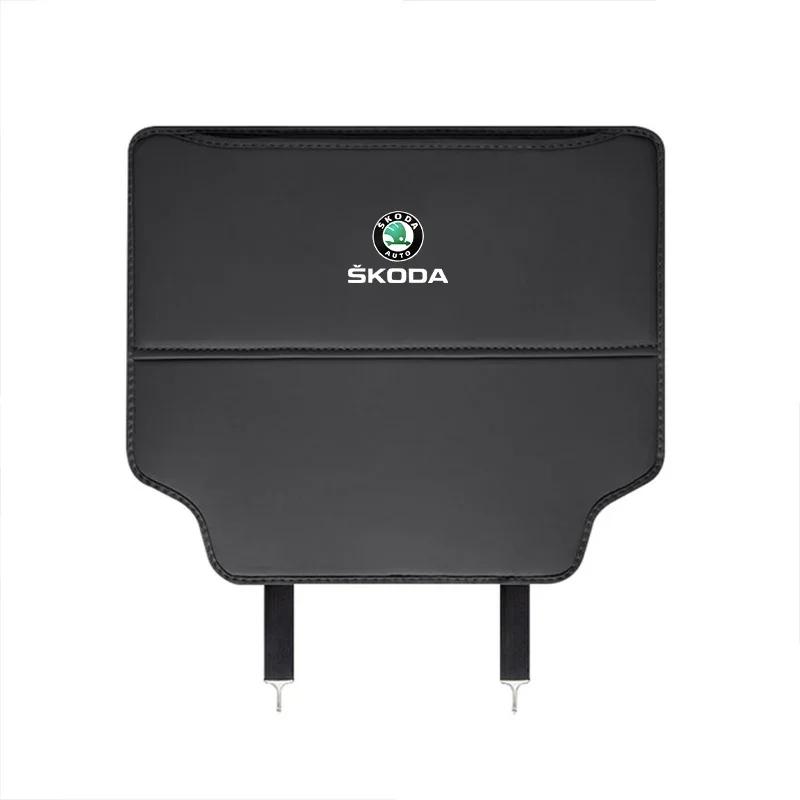 

Car Sticker Car Seat Back Kick Pad Leather Protector Car Upholstery for Skoda Octavia A2 A7 Kodiaq Enyaq iV Kamiq Superb Fabia R