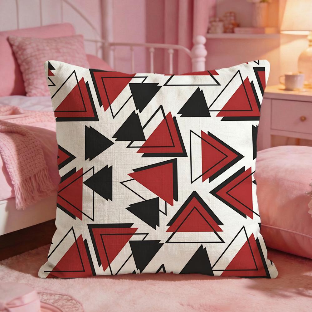 DecorTriangleS Cushion Cover Premium Comfort Reversible Pillow Cove Two In One Design for Any Room  Car Interior