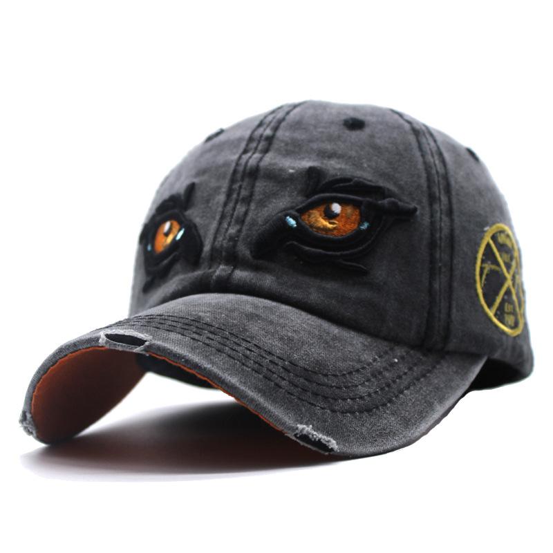 Baseball cap men's casual breathable trend fashion cap spring summer visor men's and women's washed hat tide