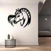 Vintage Horse Metal Wall Sculpture Heavy Duty Rustic Art