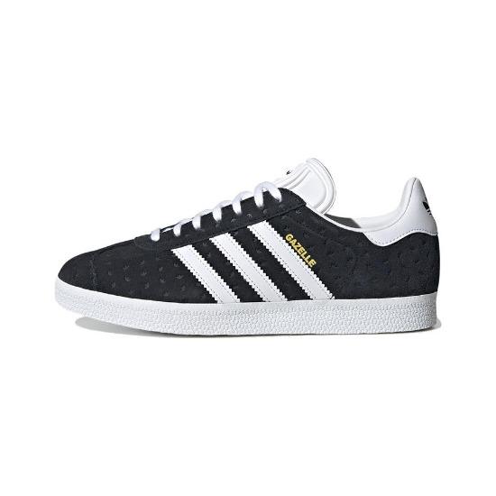 

adidas Gazelle Allover Debossed Trefoils IE1633 Women s Shoes EU 35.5 чёрный/белый
