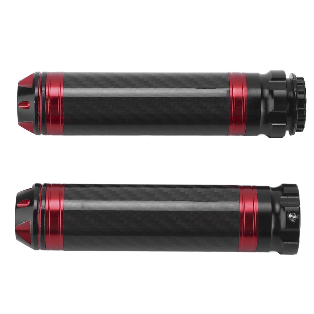 2PCS Motorcycle Handle Bar Grip Cover Carbon Fiber Corrosion Resistant Waterproof Universal for