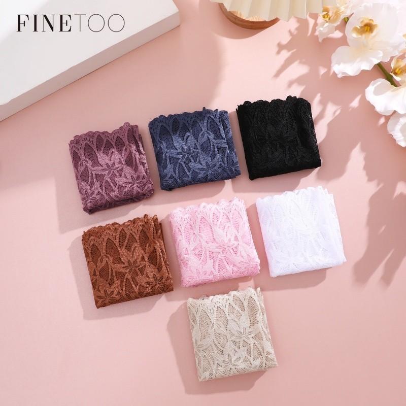 FINETOO Lace Panties For Women Underwear Floral Lingerie Intimates Female Panties Solid Color