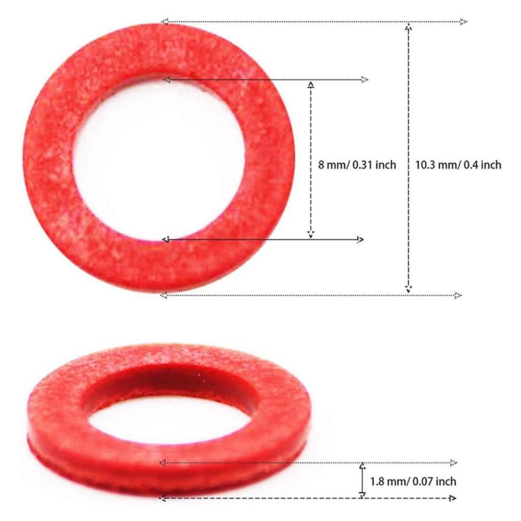 20 Pieces Oil Drain Plug Gaskets 90430-08003 Replace Parts Oil Drain Plug Seal Washers for DIY Accessories