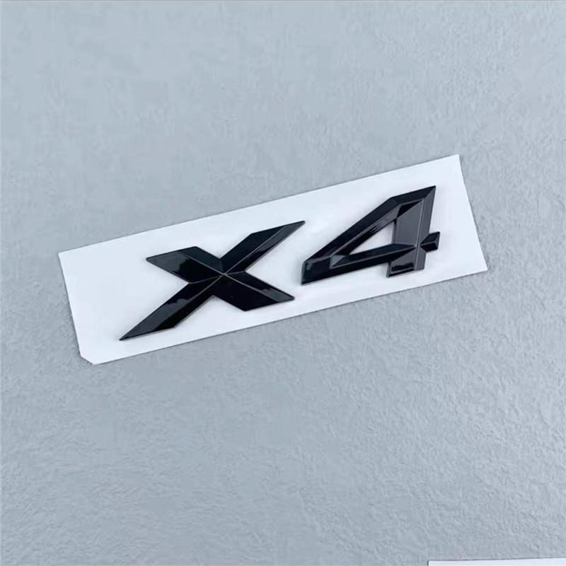 3D ABS Black Chrome Car Letters Rear Trunk Emblem Badge X1 X2 X3 X4 X5 X6 X7 Logo For BMW E70 E53 F15 G05 Decals Sticker Styling