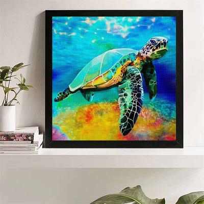 New Arrival 5D DIY Full Circle Diamond Painting "Turtle" Embroidery Cross Stitch Home Decor Gift