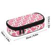 Pen Case Large Capacity Smooth Zipper Wear Resistant Polyester with Main Compartment Mesh Pocket and Pen Slots for Students