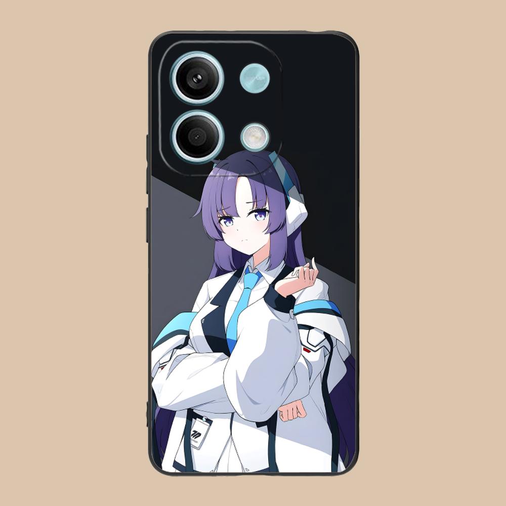Blue Archive Yuuka Matte TPU Mobile Phone Case for Xiaomi 15 14 13 12 Mi 11 T Ultra Lite Pro S X 5G Colorful Printing Cover