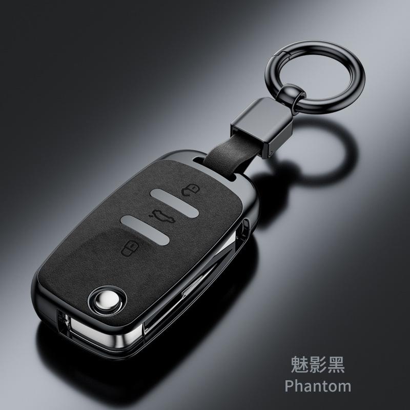 

Plastic Suede Car Key Case Remote Cover Shell Holder Fob For Vw Volkswagen T-Roc Golf 7 Polo Tiguan T-Cross Jetta Eos Beetle