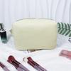 Vintage American Cotton Makeup Bag With Striped Pattern For Travel And Daily Use