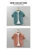 1267 Solid Color Short Sleeve Cotton Linen Shirt