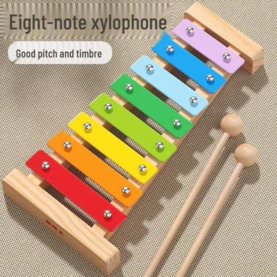 Colorful Wooden Octave Xylophone for Kids - Educational Percussion Toy