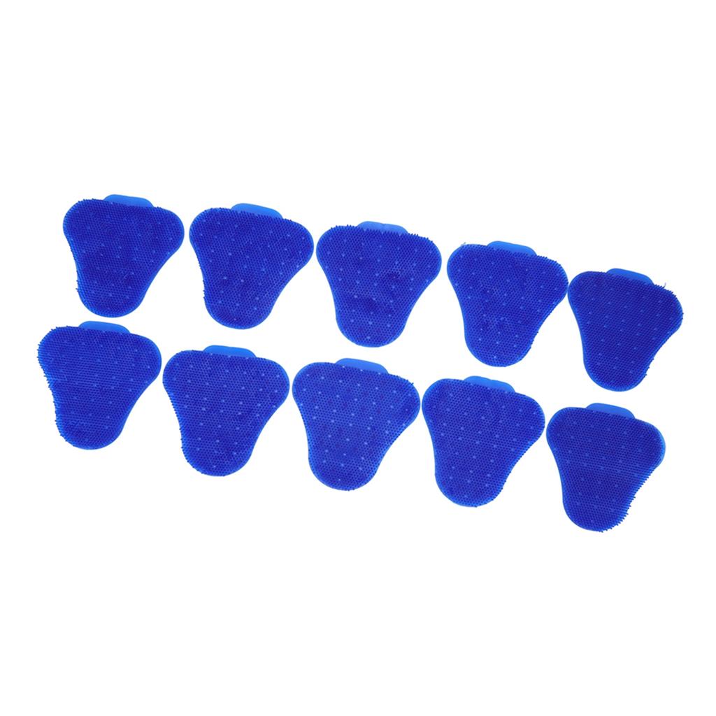 10pcs Urinal Screen Deodorizers Triangle Anti Splash Deodorizer Scented Urinal Screen Mat for Restroom Blue
