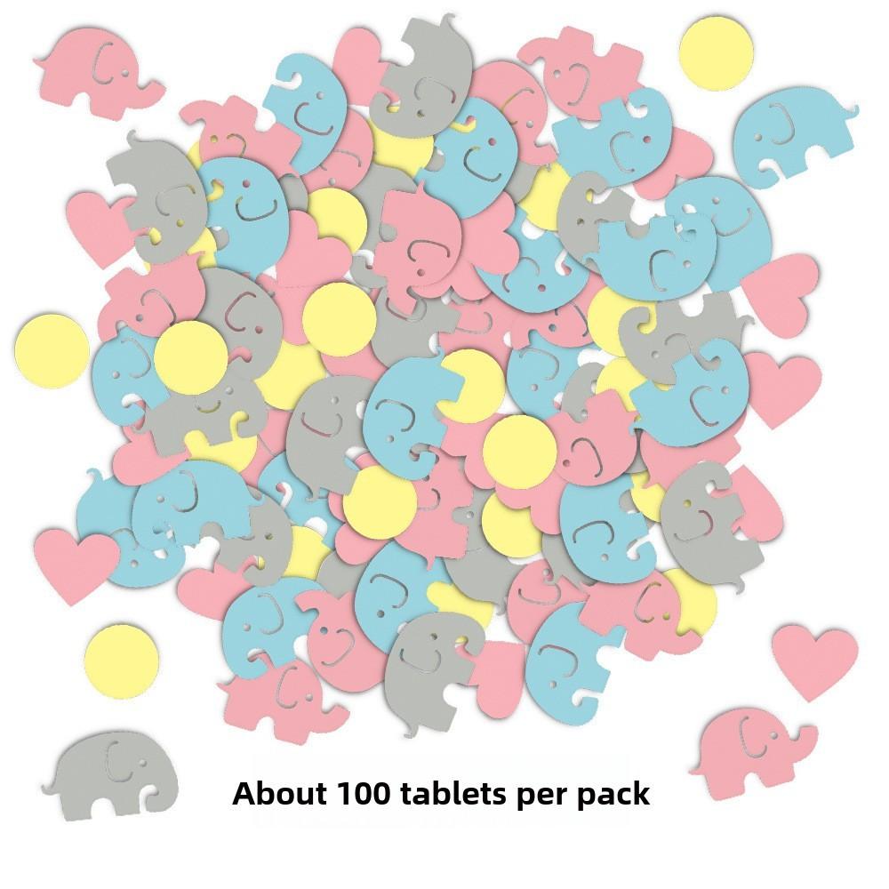 

Конфетти для душа, детские, с мотивом слона, для украшения празднования рождения