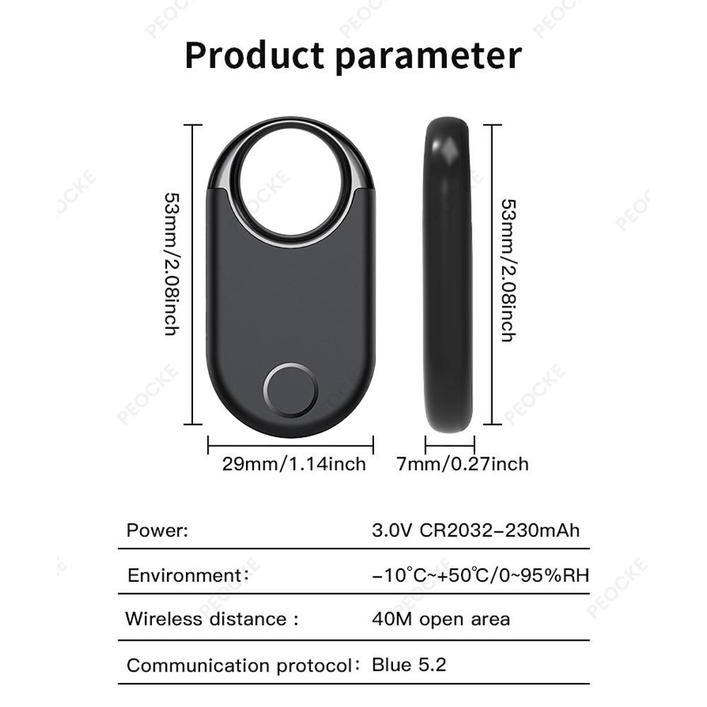 1-4 Pack Smart Location Tag Works With Android Google Find Hub Anti-Lost Bluetooth Locator GPS Tracker Key Finder Pets Bag