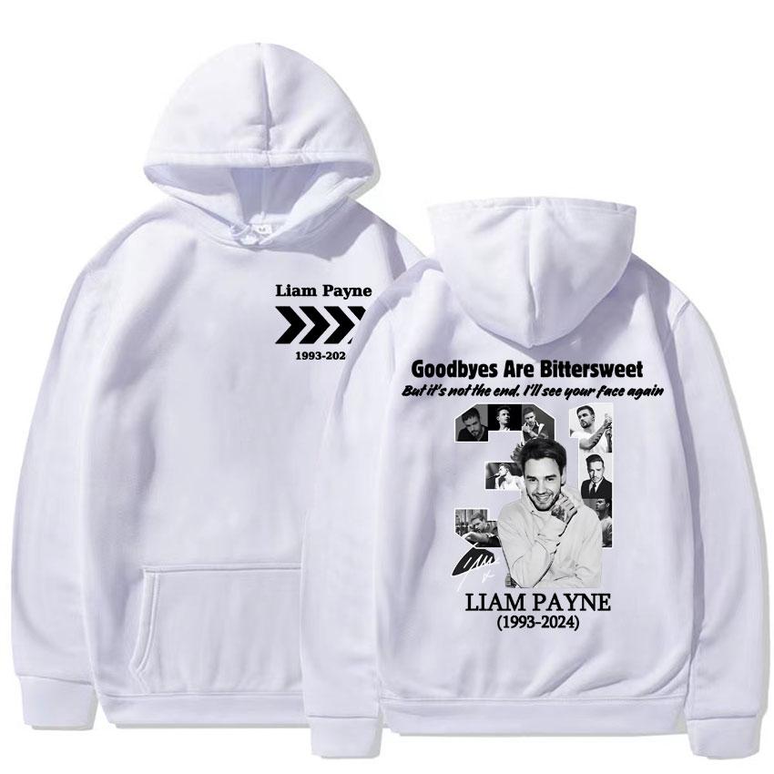 Goodbyes Are Bittersweet Liam Payne Hooded Unisex Harajuku Hip Hop Vintage Style Hoodie Pullover Men Casual Oversized Sweatshirt