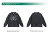 2025 Herbst Retro Fake Two-Piece Herren Bedruckt Langarm Used Schnee-Waschung T-Shirt
