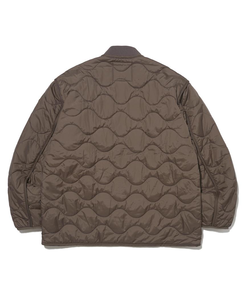 Physical Department Nylon Field Quilted Jacket Brown