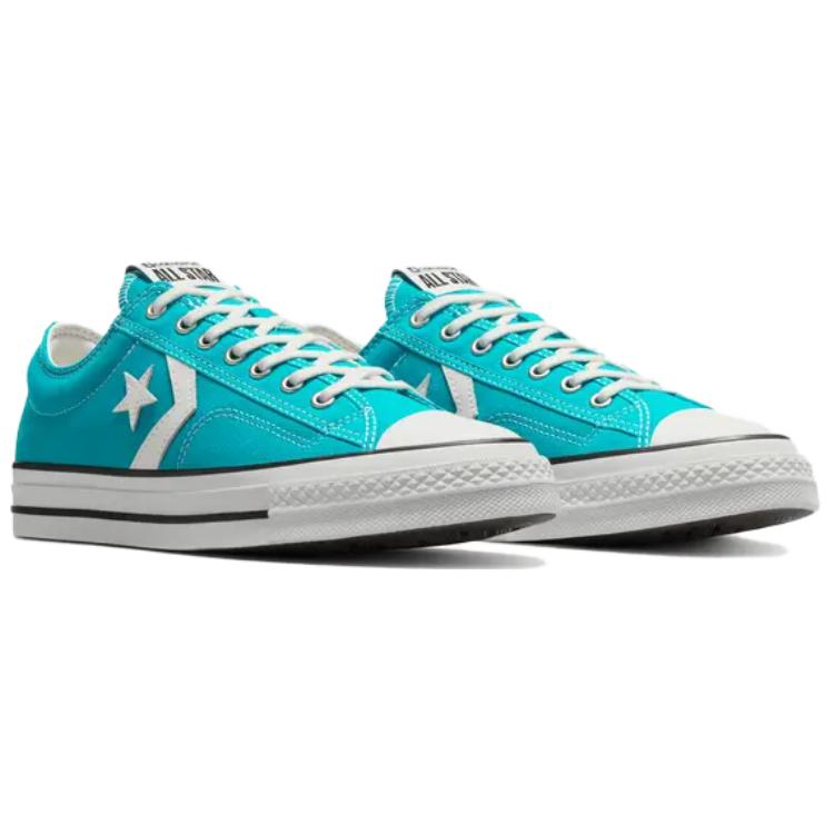 Converse Star Player 76 Low Premium Canvas - Blaue Herren Sneaker Weiß Schwarz A11531C