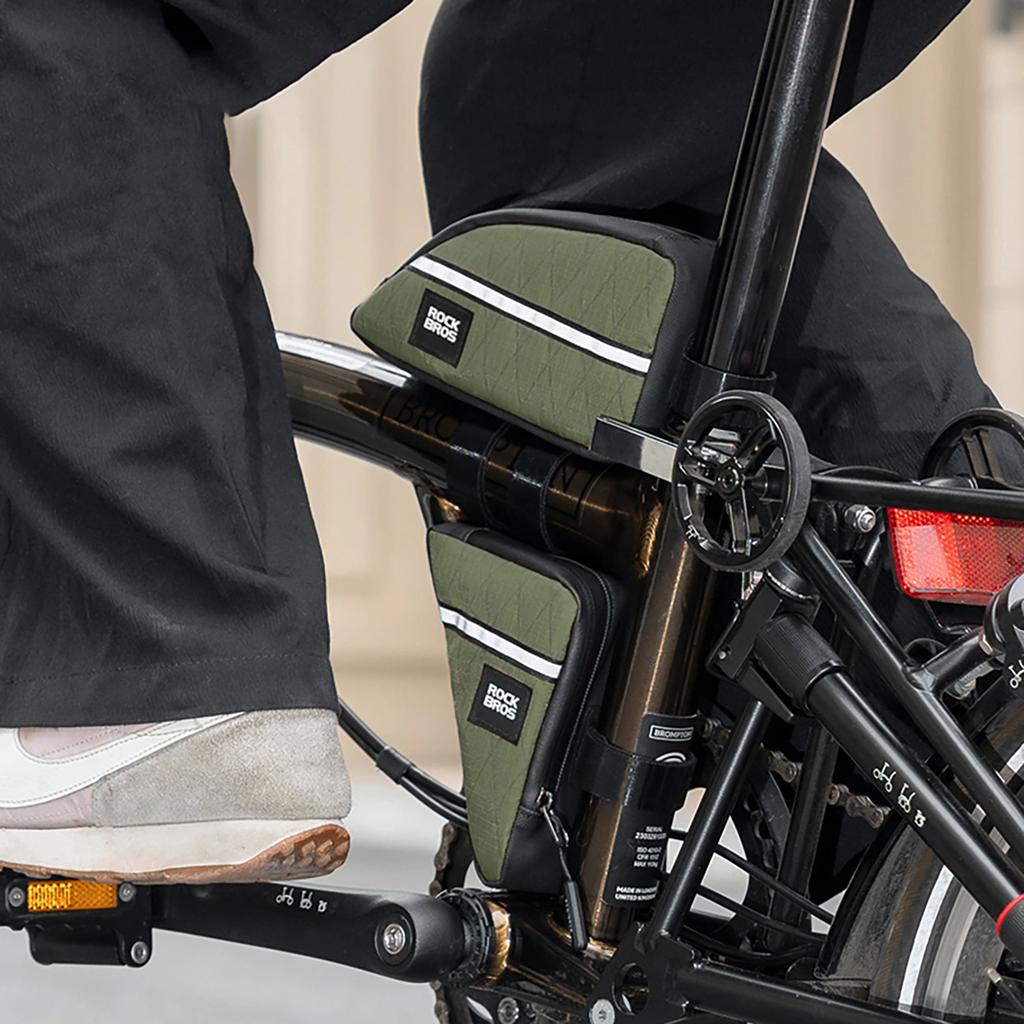 Rockbros Triangular Bag For Bicycle Frame 0.3L For Bike Closure On