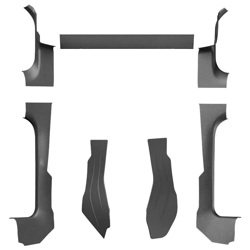 For Tesla Model 3+ Highland Front Car Door Sill Edge Protective Strips Welcome Pedal Threshold Strip Central Control Side Guards