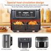 Silicone Air Fryer Liners Black Gray Breathable Hole Airfryer Baking Pan Non-stick Heat Resistant for Ninja SL400UK/SL401