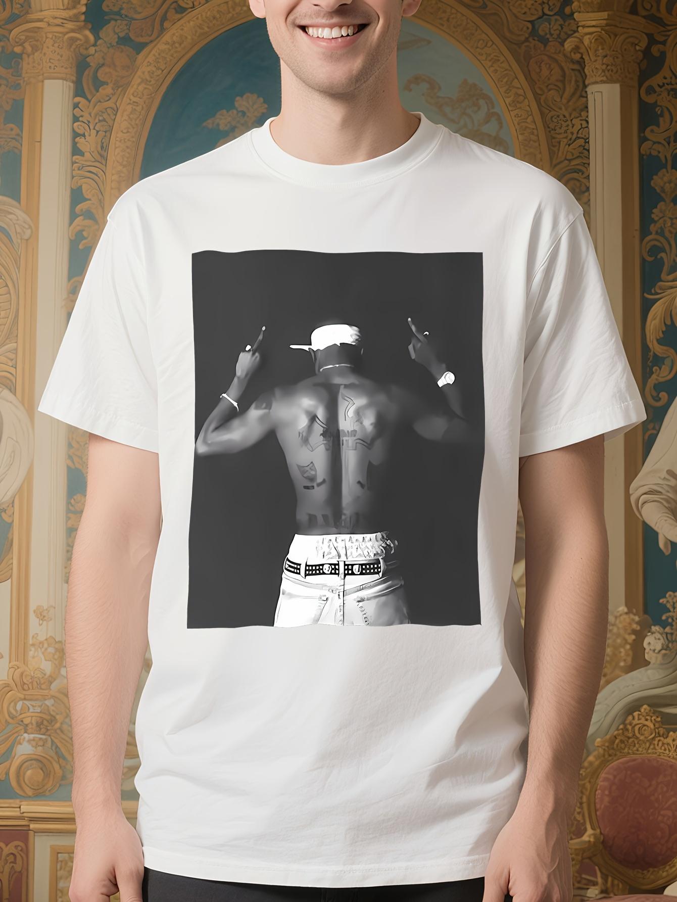 2Pac Inspired  Cotton - Iconic Back Print Design T-shirt XL