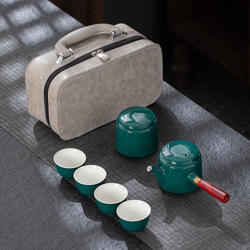 Ceramic Portable Travel Tea Set Bank Company Portable Tea Set
